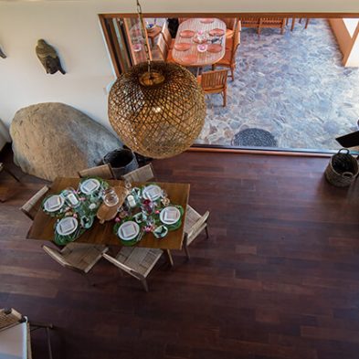 View of Dining Room from Loft Above Kitchen