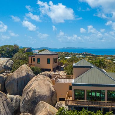 Upper Bedroom and Main House from East to West Down Drake’s Channel